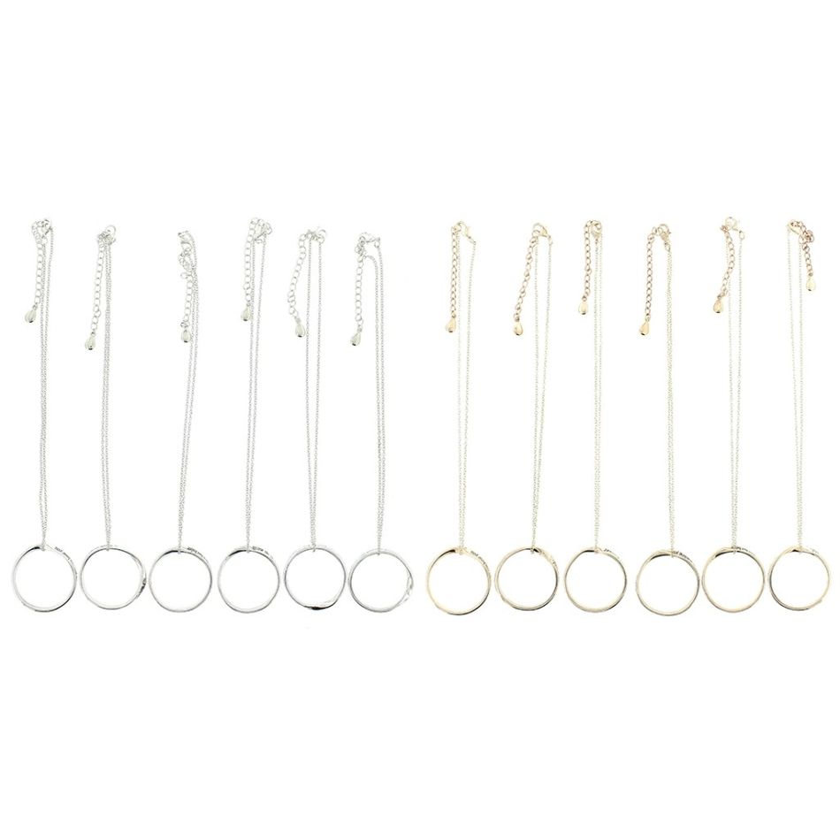 MESSAGE METAL RING SHORT NECKLACE