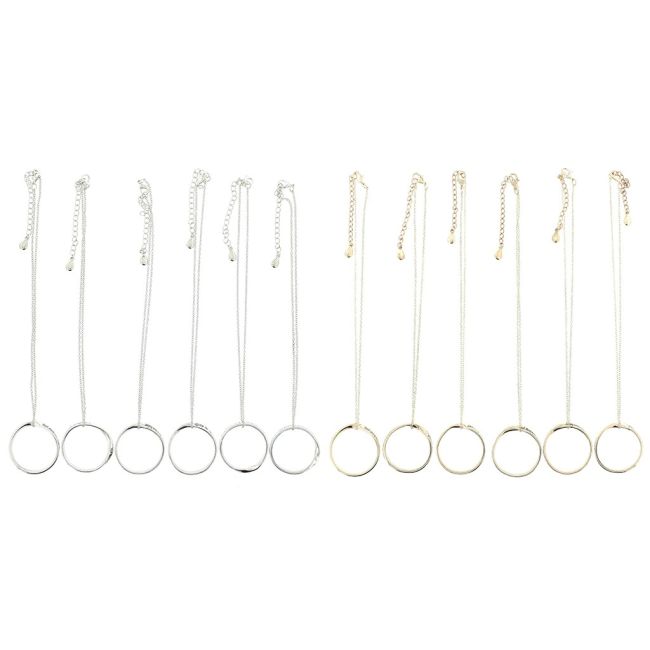 MESSAGE METAL RING SHORT NECKLACE
