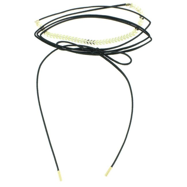 CHOKER MULTI VUELTA ESPIGA METAL
