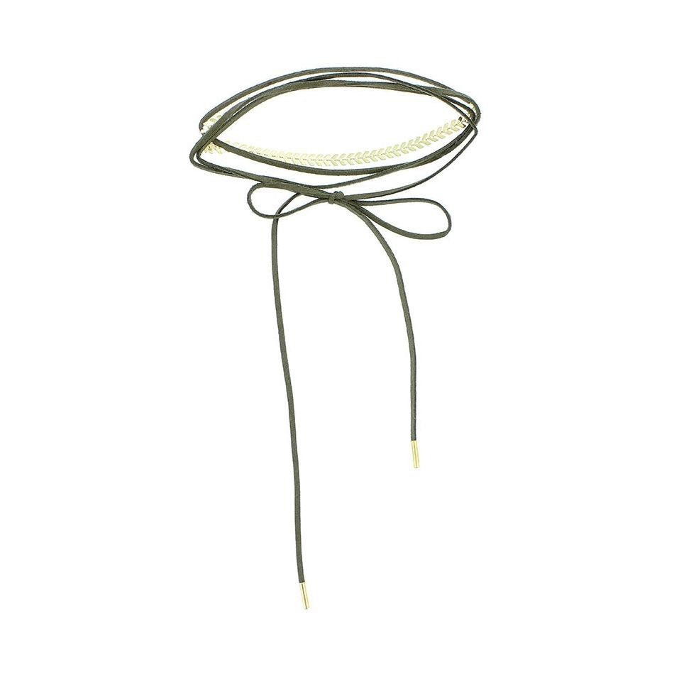 CHOKER MULTI VUELTA ESPIGA METAL