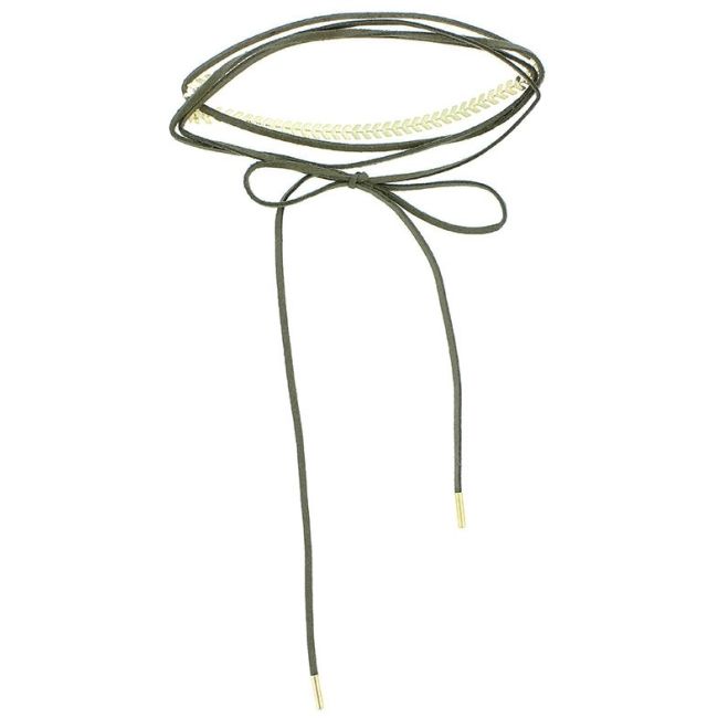 CHOKER MULTI VUELTA ESPIGA METAL