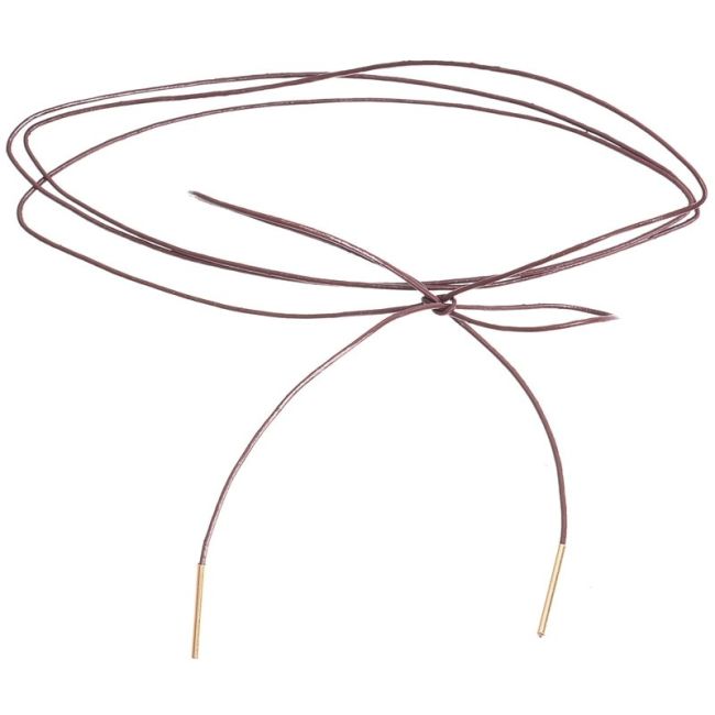 CHOKER MULTI VUELTA CUERO PUNTAS METAL