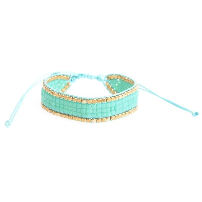 PULSERA MACRAMÉ ABALORIOS