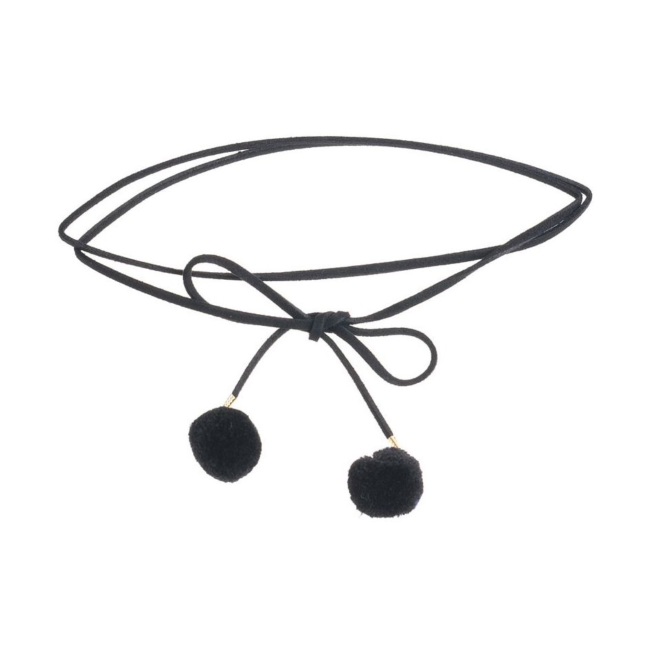 CHOKER POMPONES COLGANTES