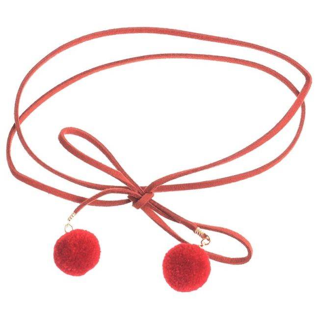 CHOKER POMPONES COLGANTES