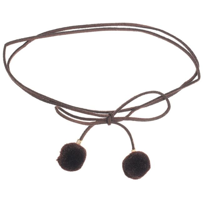 CHOKER POMPONES COLGANTES