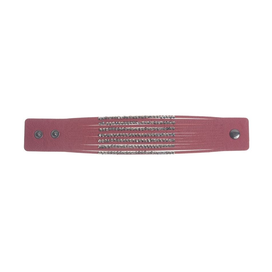IMI BRACELET. CRYSTAL LEATHER