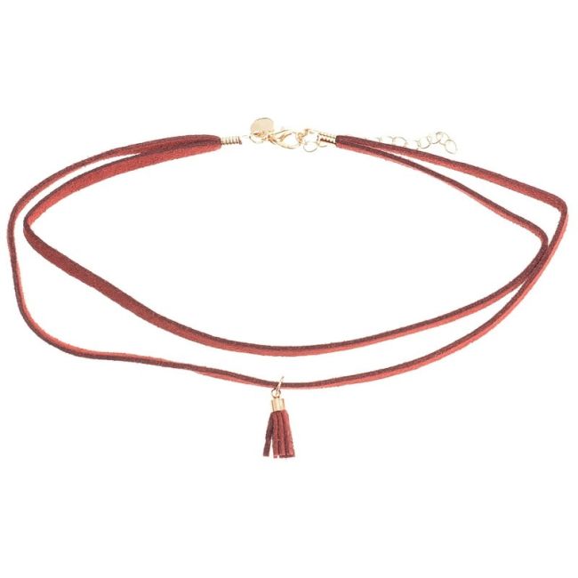 CHOKER DOBLE ANTELINA BORLA COLGANTE