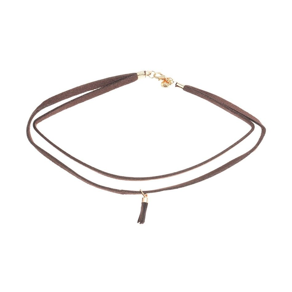CHOKER DOBLE ANTELINA BORLA COLGANTE
