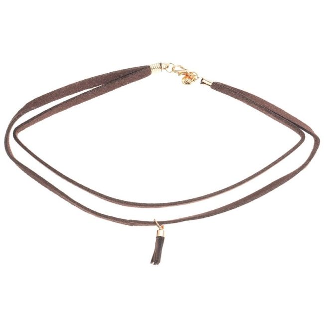 CHOKER DOBLE ANTELINA BORLA COLGANTE