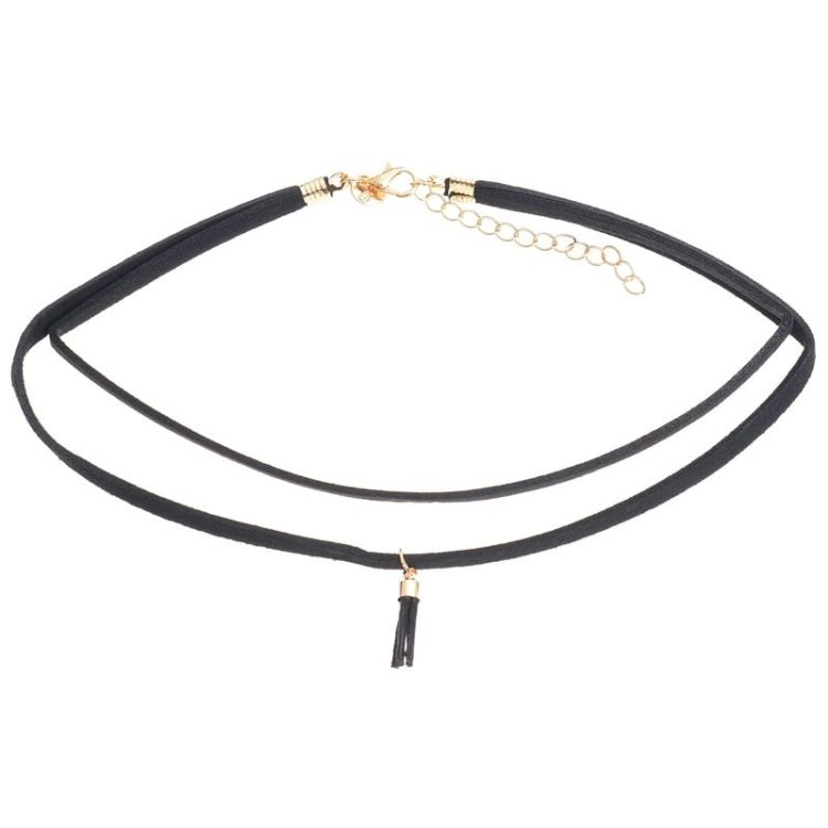CHOKER DOBLE ANTELINA BORLA COLGANTE 2