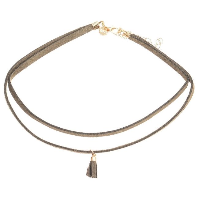 CHOKER DOBLE ANTELINA BORLA COLGANTE