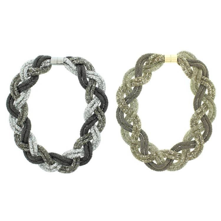 BRAIDED TUBES SHORT NECKLACE 2