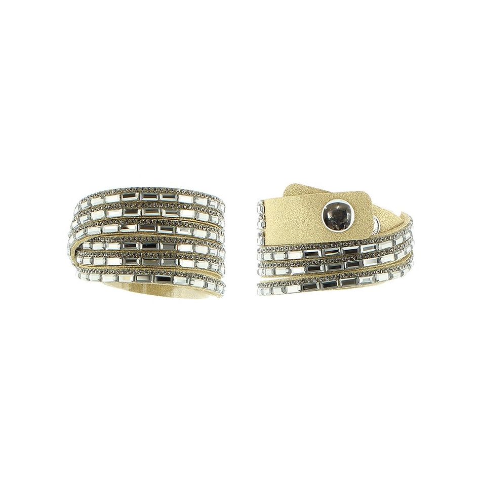 DOUBLE ROUND 3 ROWS BRACELET