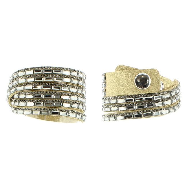 DOUBLE ROUND 3 ROWS BRACELET