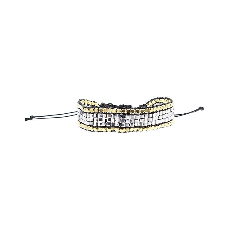 PULSERA  MACRAMÉ CUENTAS 2