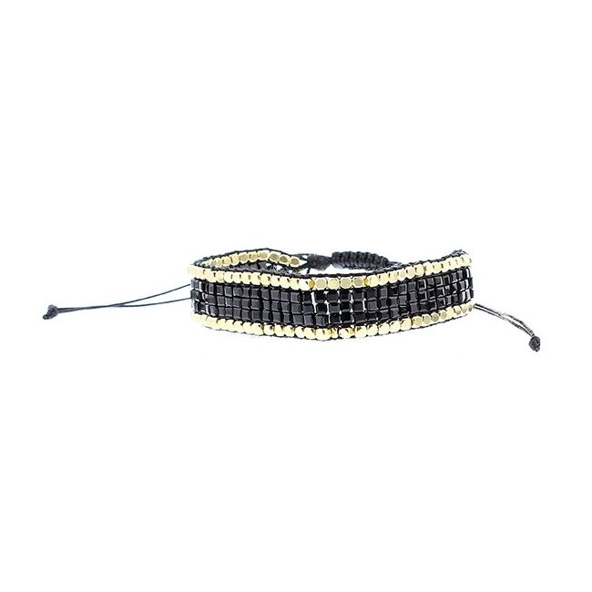 PULSERA  MACRAMÉ CUENTAS