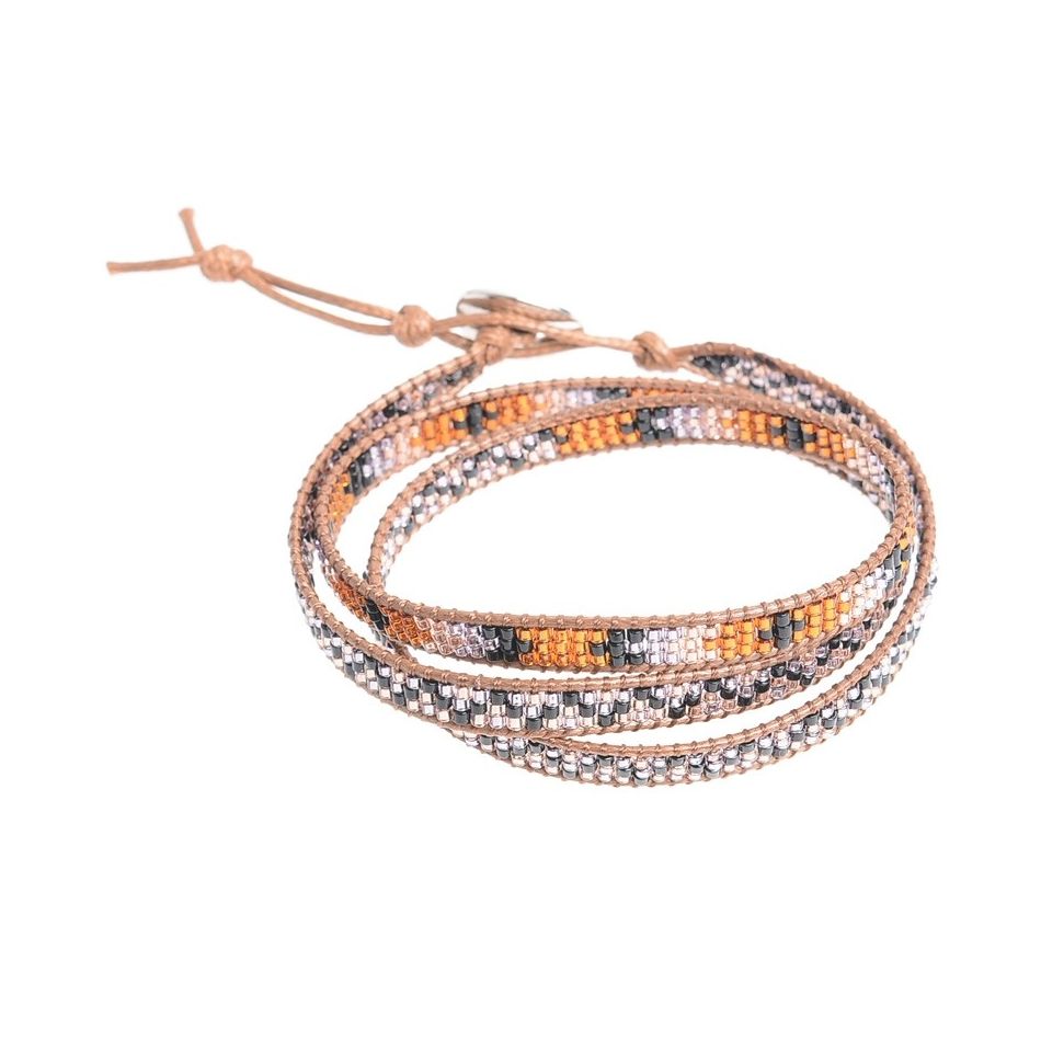 PULSERA  MACRAMÉ 3 VUELTAS