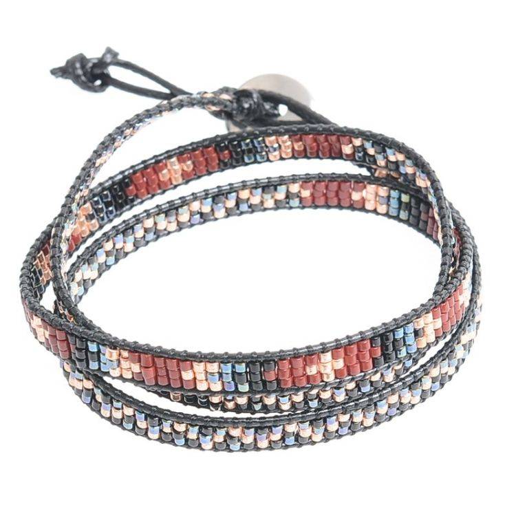 PULSERA  MACRAMÉ 3 VUELTAS 2