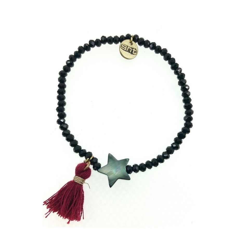 FRINGED FACETED BEADS BRACELET