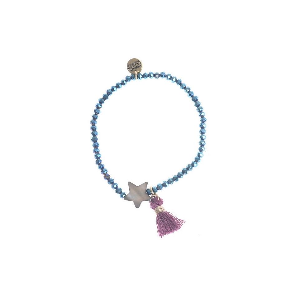 FRINGED FACETED BEADS BRACELET