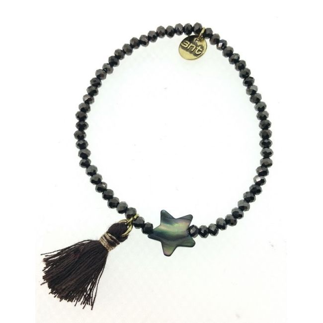 FRINGED FACETED BEADS BRACELET