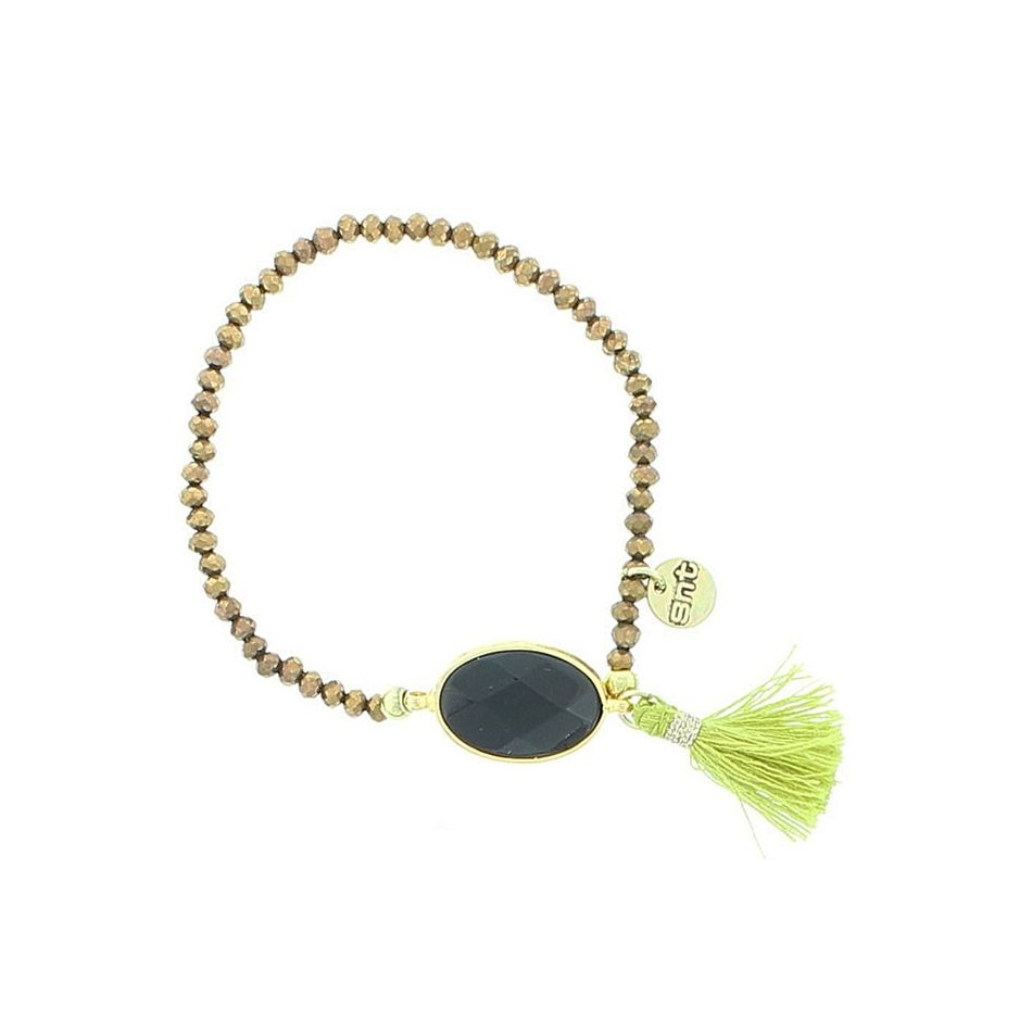 FRINGED FACETED BEADS BRACELET