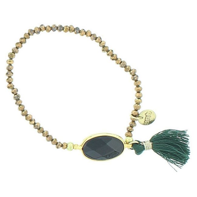 FRINGED FACETED BEADS BRACELET