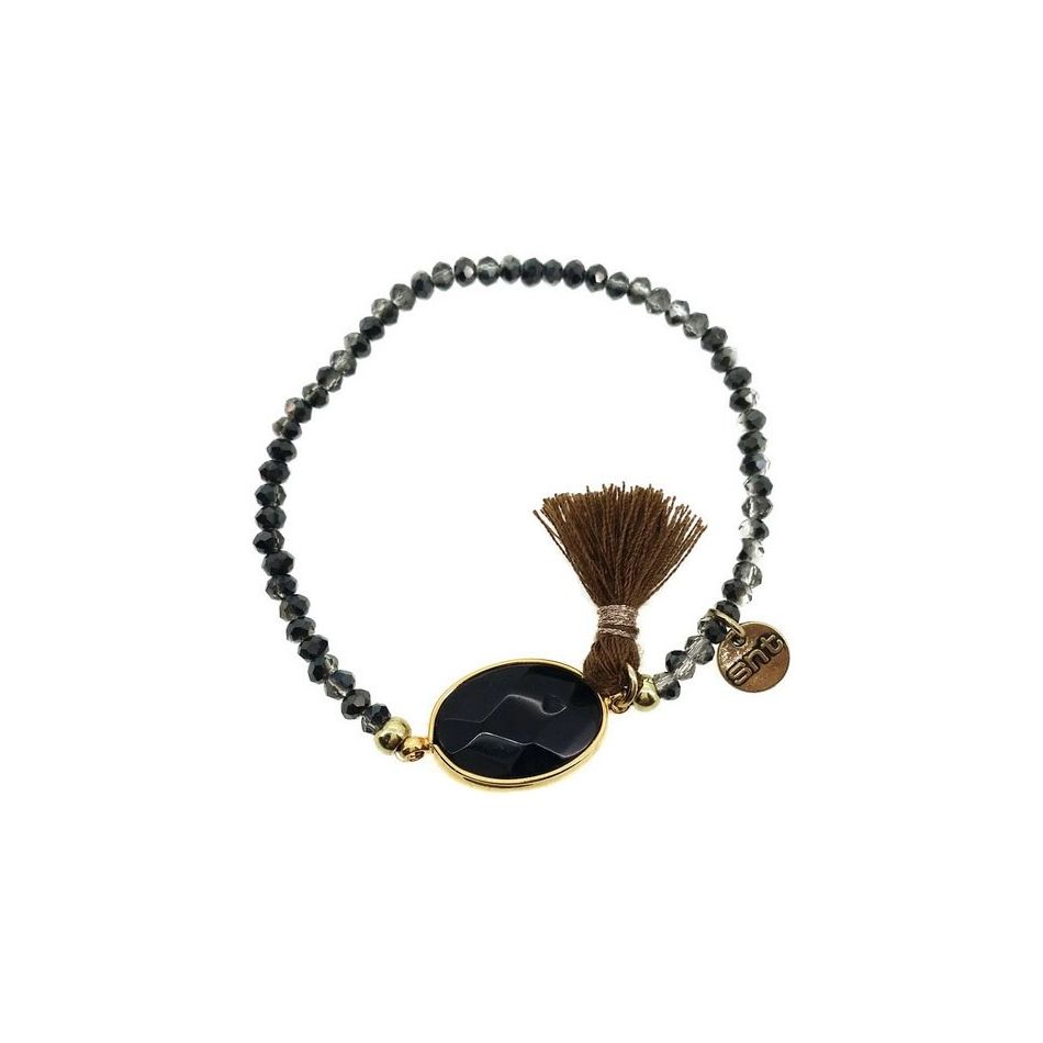 FRINGED FACETED BEADS BRACELET