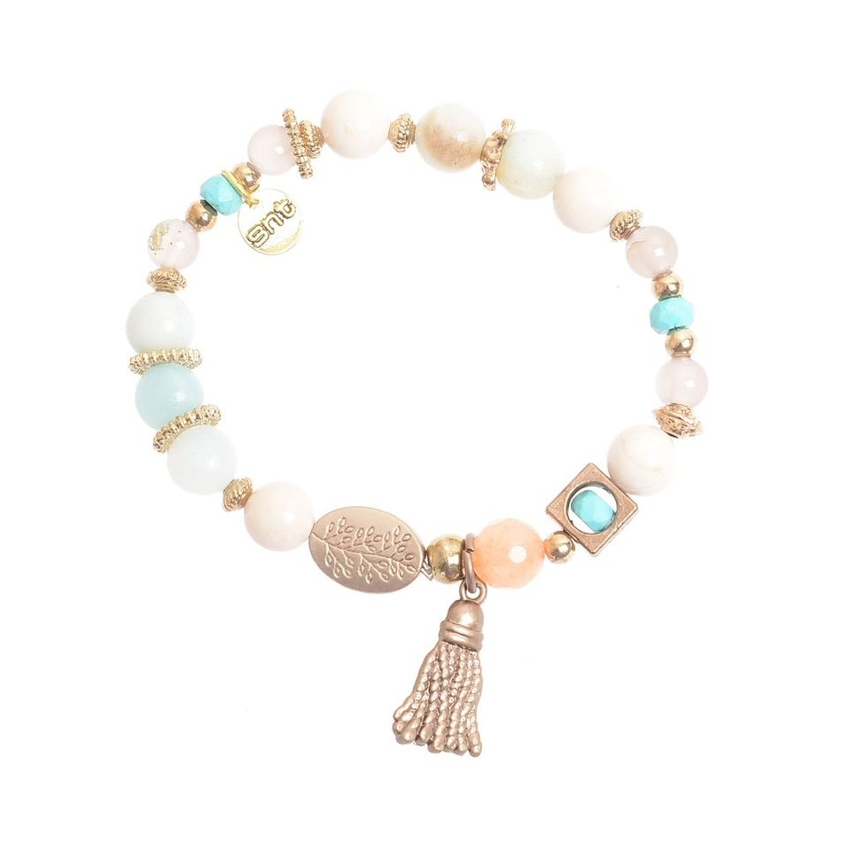 PULSERA CUENTAS PIEDRAS