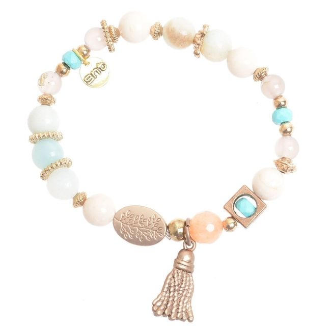 PULSERA CUENTAS PIEDRAS