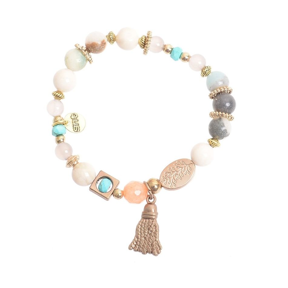 PULSERA CUENTAS PIEDRAS