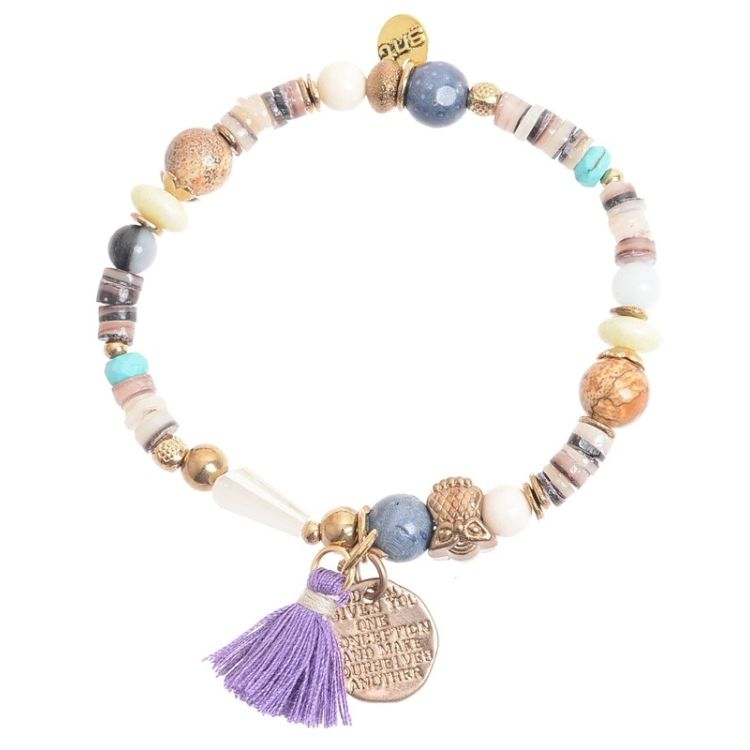 PULSERA CUENTAS PIEDRAS