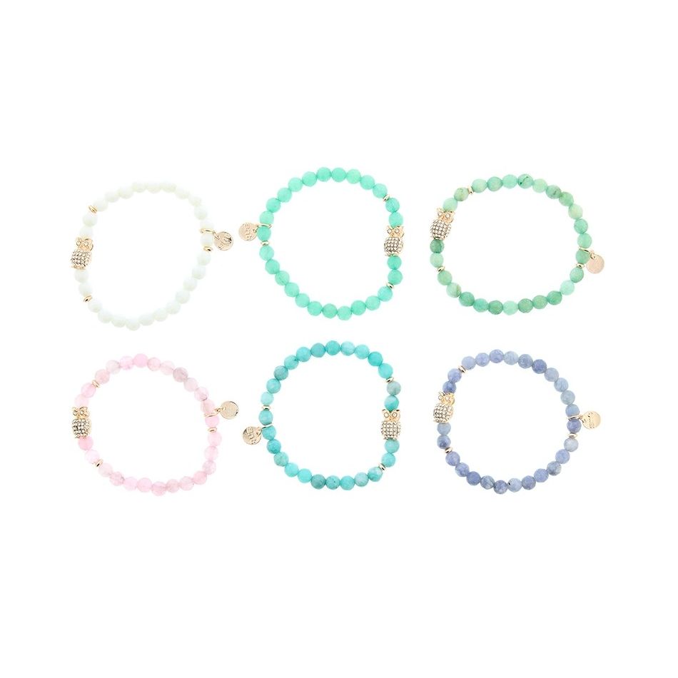 PULSERA CUENTAS PIEDRAS