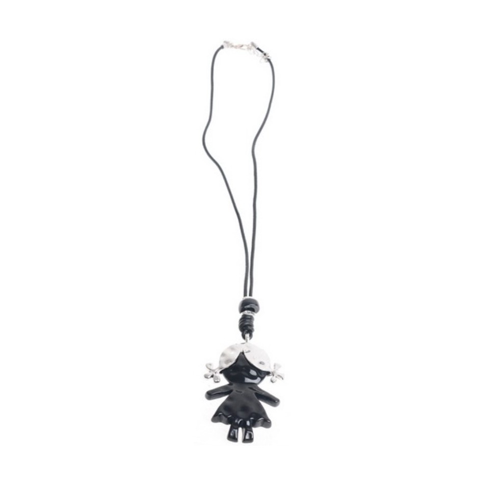LONG PENDANT NECKLACE METAL RESIN