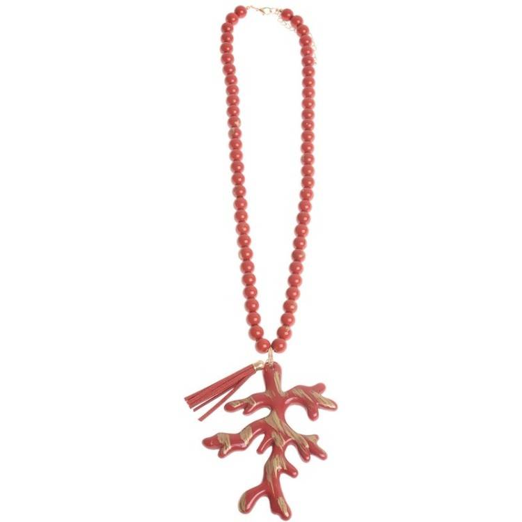 LONG PENDANT NECKLACE RESIN 2
