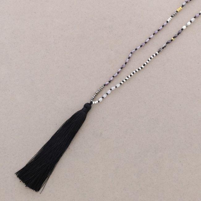 LONG PENDANT NECKLACE FRINGE