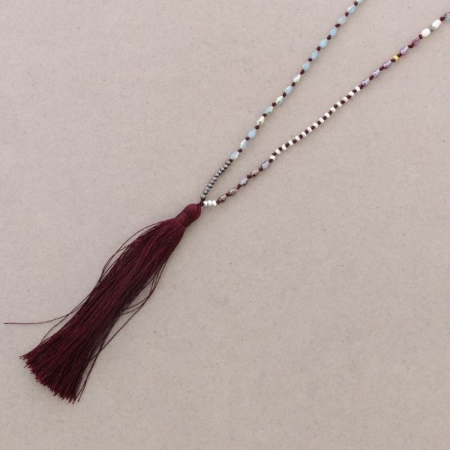 LONG PENDANT NECKLACE FRINGE