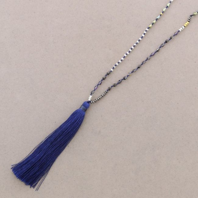 LONG PENDANT NECKLACE FRINGE