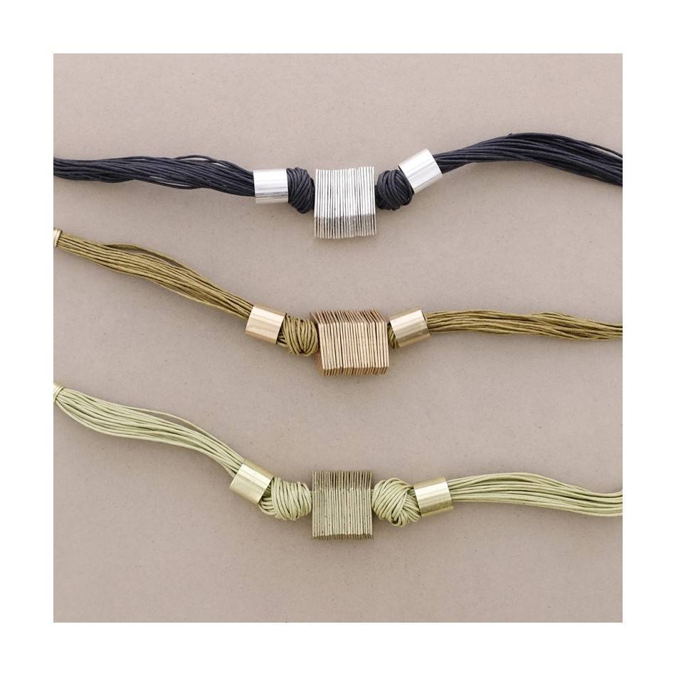 METAL CORDS SHORT NECKLACE