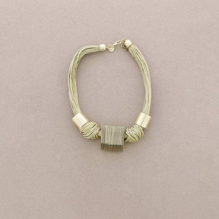 METAL CORDS SHORT NECKLACE 2
