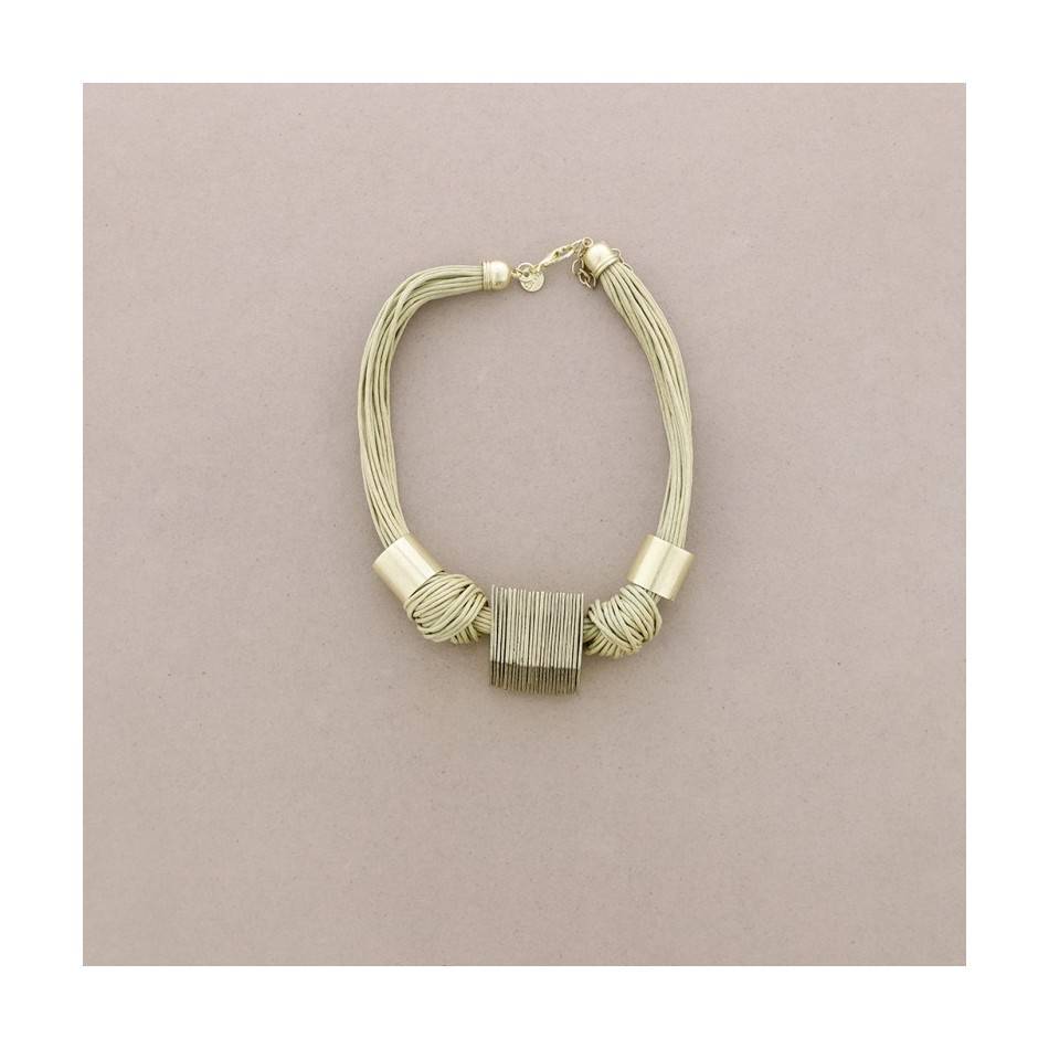 METAL CORDS SHORT NECKLACE