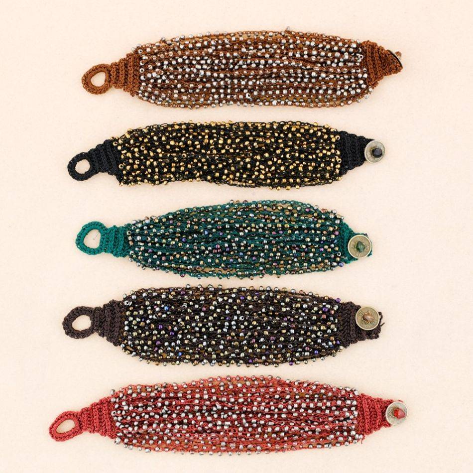 PULSERA  ÉTNICA ABALORIOS