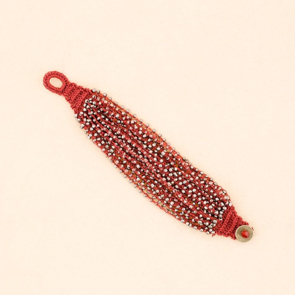 PULSERA  ÉTNICA ABALORIOS