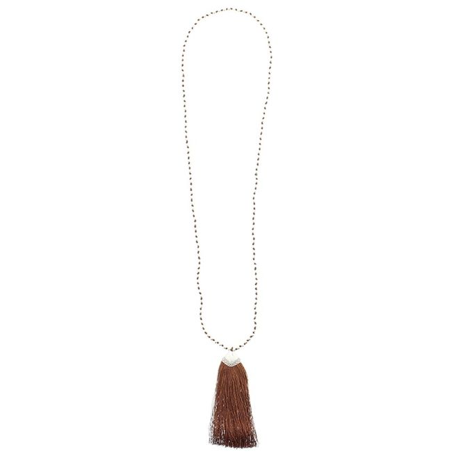 LONG PENDANT NECKLACE FRINGE