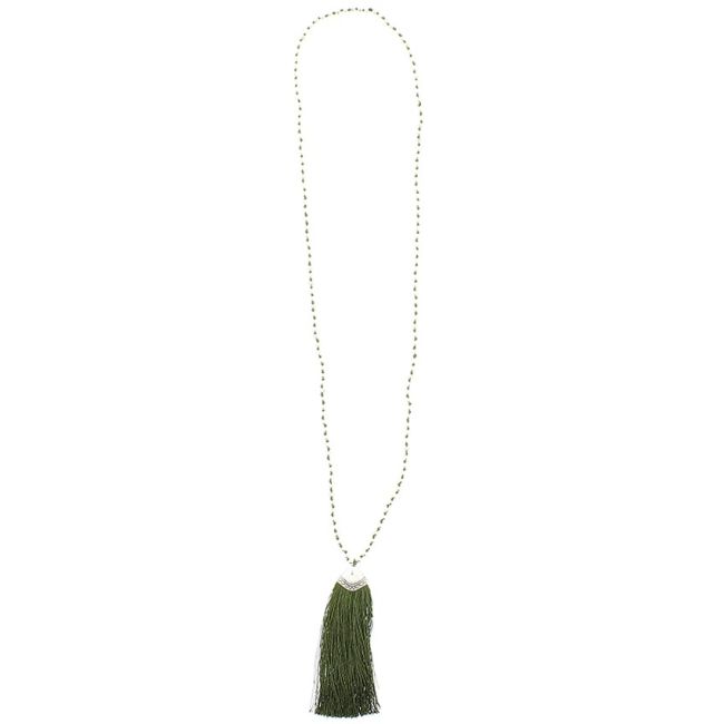 LONG PENDANT NECKLACE FRINGE