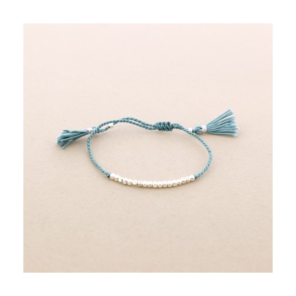 PULSERA  MACRAMÉ CUENTAS