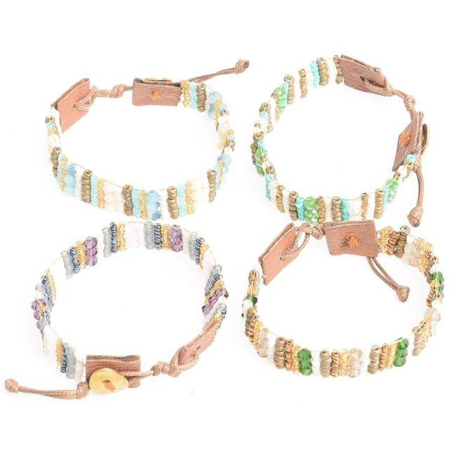 PULSERA  ÉTNICA CUENTAS