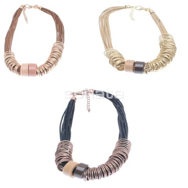 SHORT NECKLACE CORDS RINGS