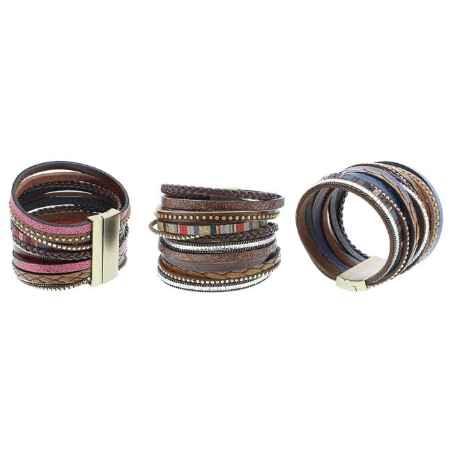 PULSERA CIERRE IMÁN MULTIFILA